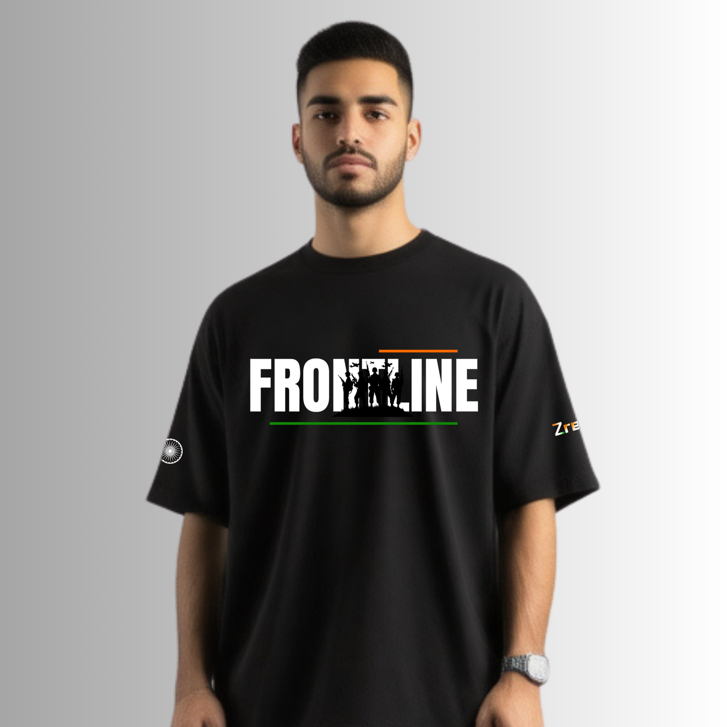 Zrech "Frontline" Oversized Terry Cotton Tee