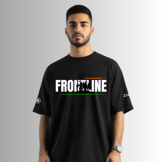 Zrech "Frontline" Oversized Terry Cotton Tee