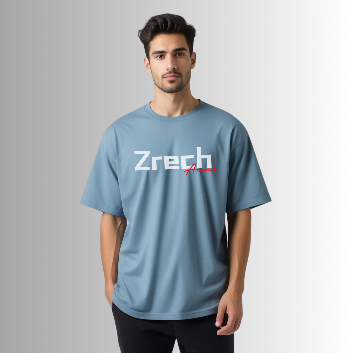 One Piece Oversized Light Purple Tee | Zrech Anime Collection