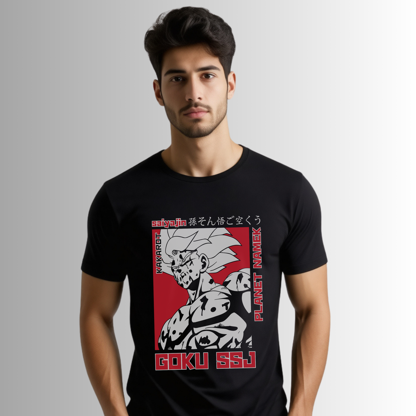 Goku SSJ Classic Crew Neck T-Shirt