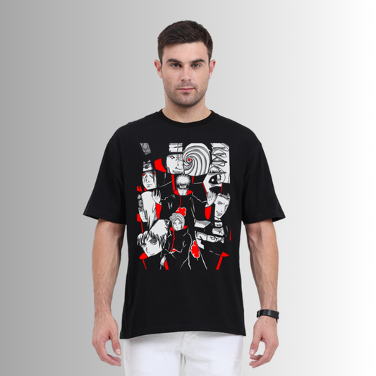 Stylish Oversized Anime Graphic T-Shirt | Premium Black Cotton Tee | Zrech Streetwear
