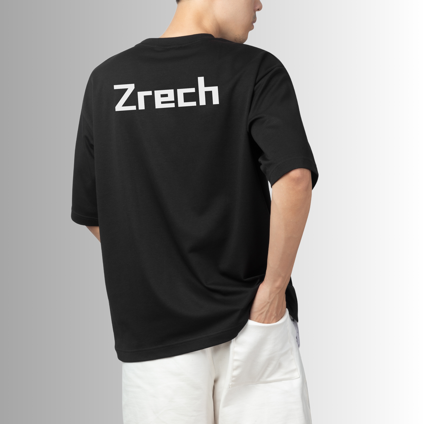 Black Terry Cotton Oversized T-Shirt | Anime Graphic Printed Tee | Streetwear for Men