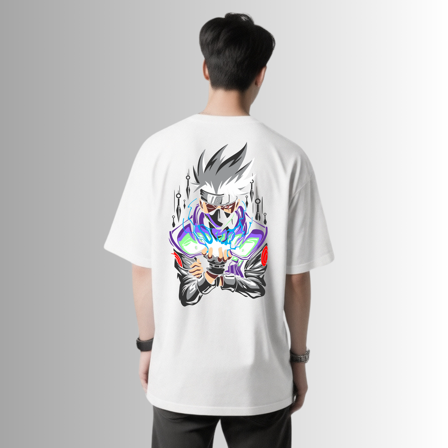 Zrech Oversized Anime T-Shirt - "Mystic Shinobi"