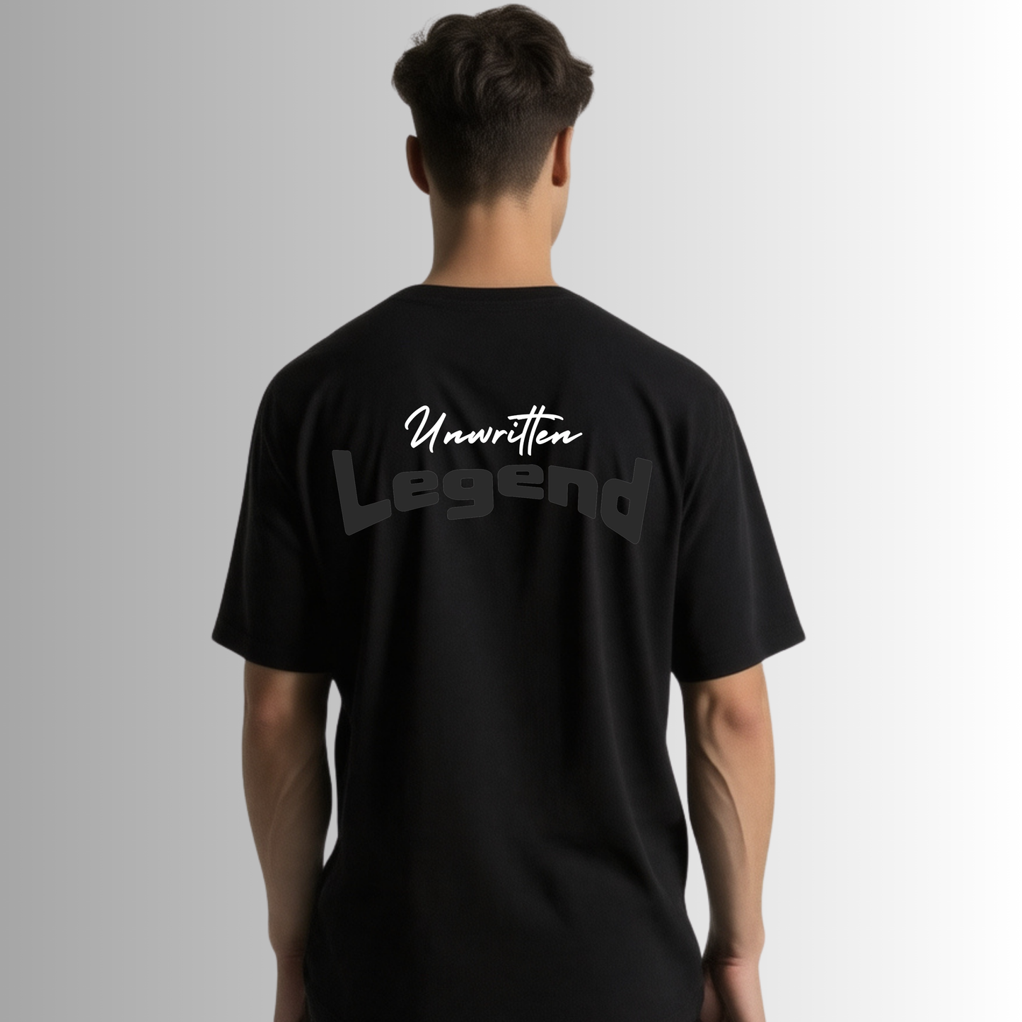 Zrech Standout Series – "Unwritten Legend" Terry Oversized Black T-Shirt