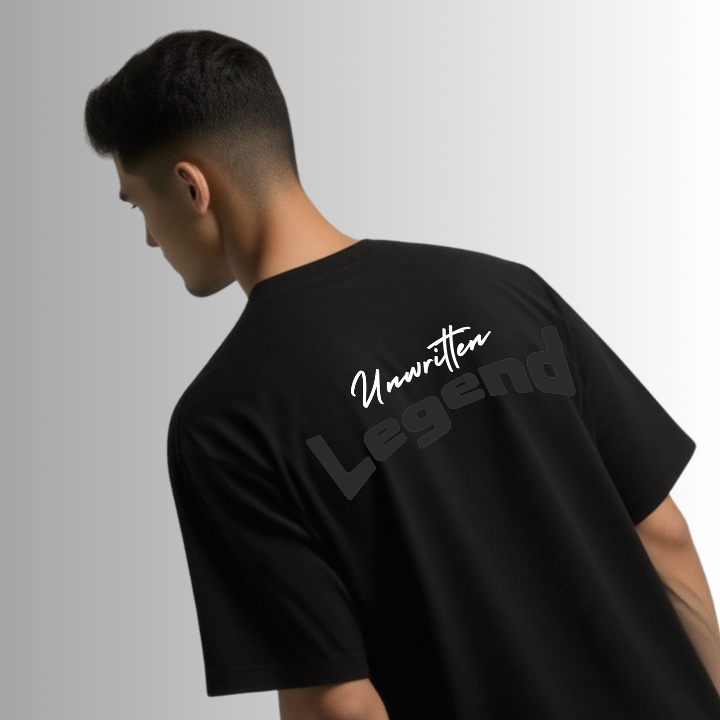 Zrech Standout Series – "Unwritten Legend" Terry Oversized Black T-Shirt